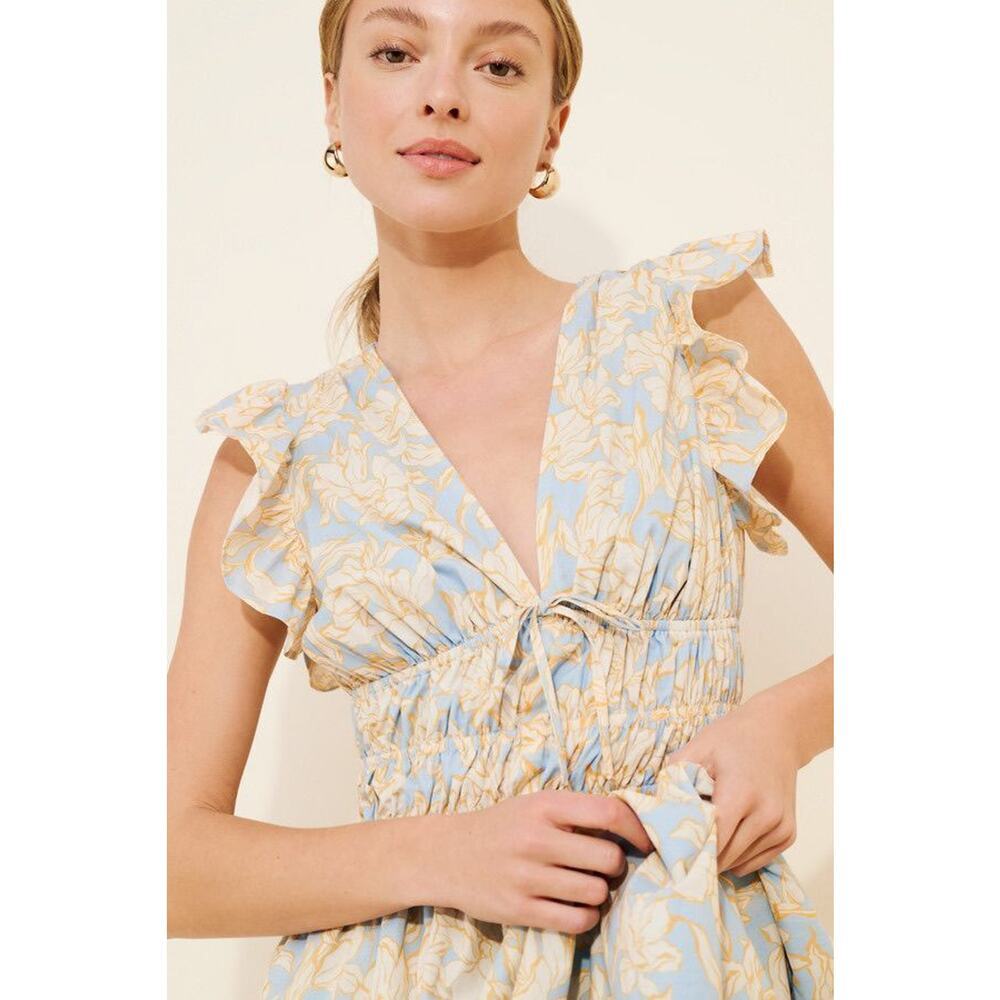 Hutch Anthro Olympia Midi Dress Size Medium - Picture 2 of 6